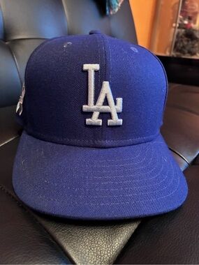 New Era Royal Blue and White 59FIFTY Fitted Cap